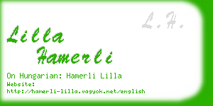 lilla hamerli business card